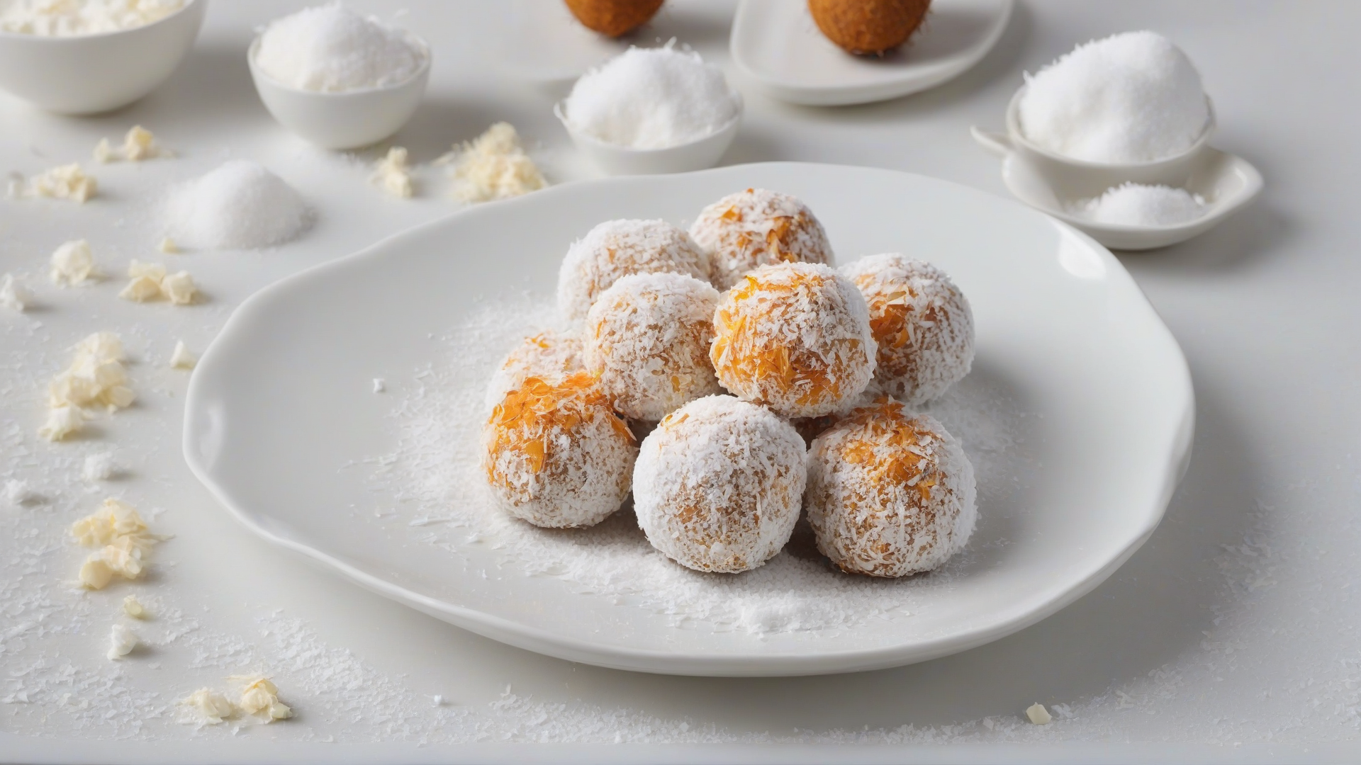 palline di cocco e ricotta